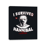 Cannibal Survivor - Canvas Wraps Canvas Wraps RIPT Apparel 11x14 / Black