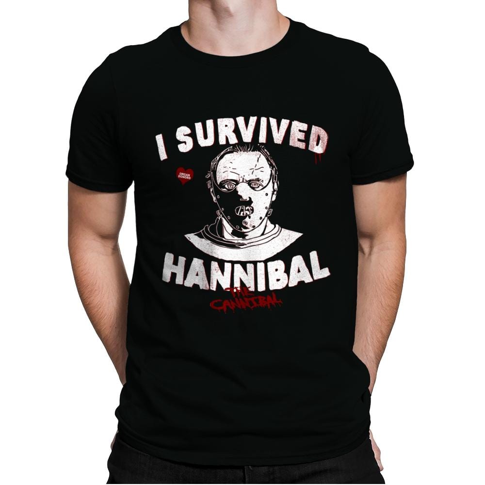 Cannibal Survivor - Mens Premium T-Shirts RIPT Apparel Small / Black