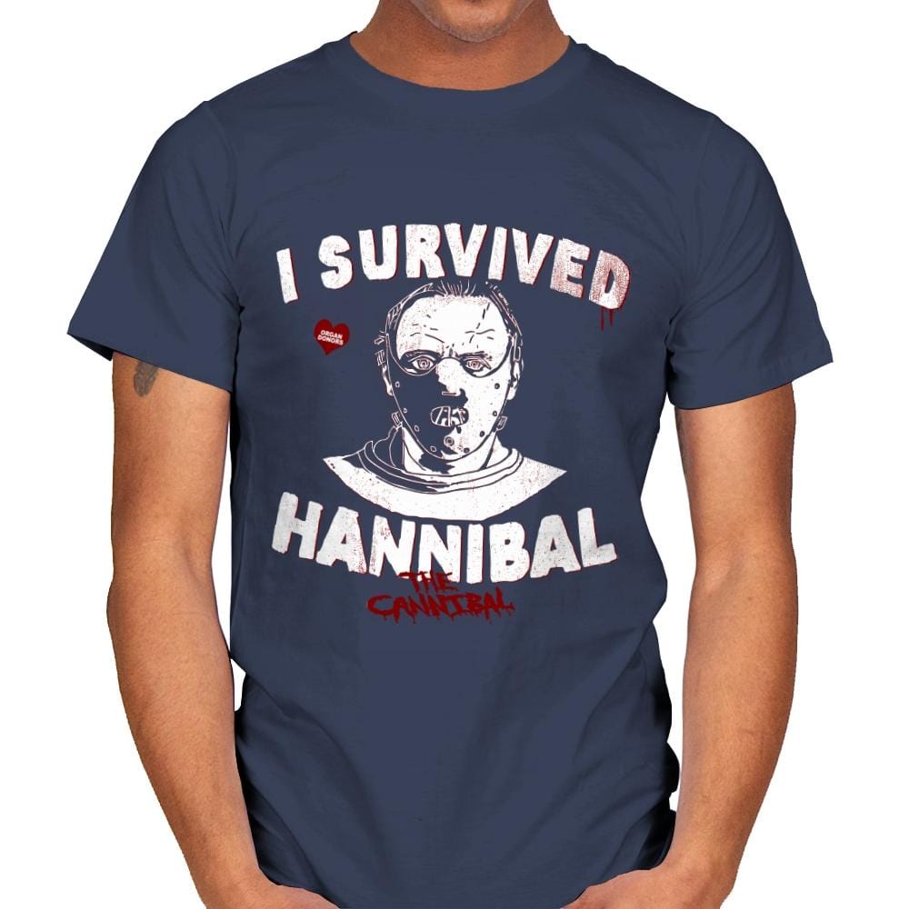 Cannibal Survivor - Mens T-Shirts RIPT Apparel Small / Navy