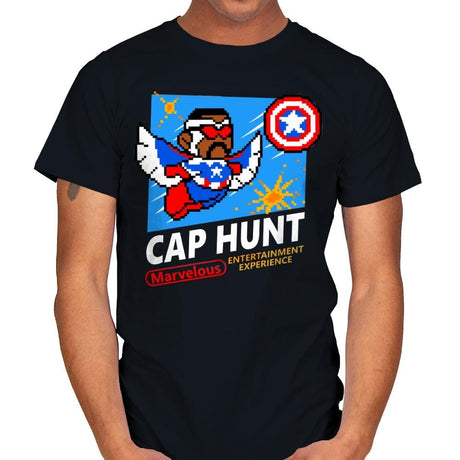 CAP HUNT - Mens T-Shirts RIPT Apparel Small / Black