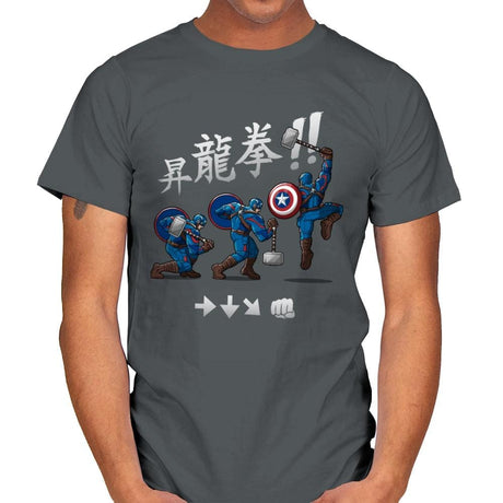 Cap Shoryuken - Anytime - Mens T-Shirts RIPT Apparel Small / Charcoal