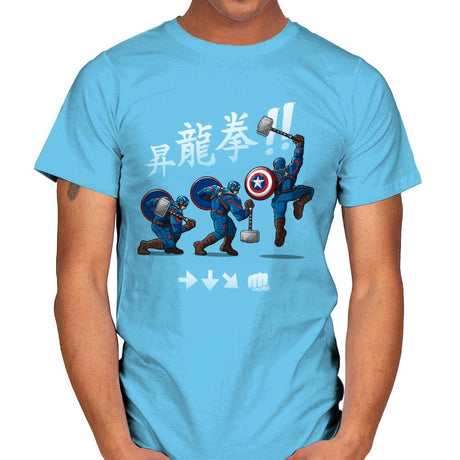 Cap Shoryuken - Anytime - Mens T-Shirts RIPT Apparel Small / Sky