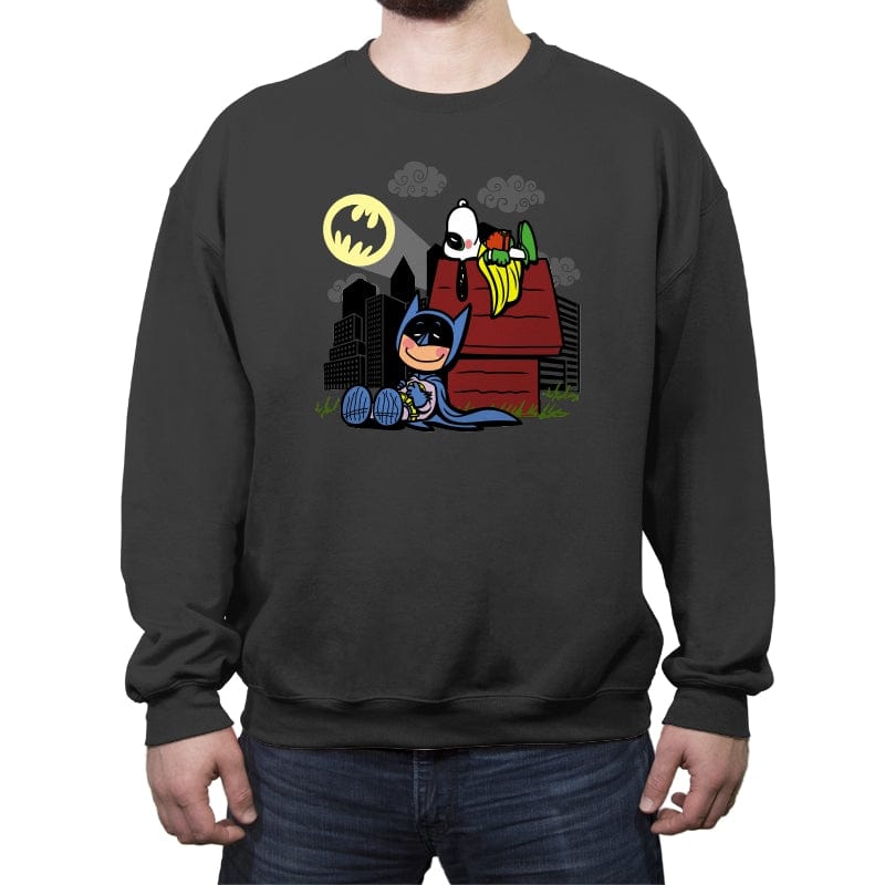 Caped Nuts - Crew Neck Sweatshirt Crew Neck Sweatshirt RIPT Apparel Small / Charcoal