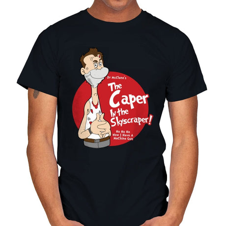 Caper in the Skyscraper - Mens T-Shirts RIPT Apparel Small / Black