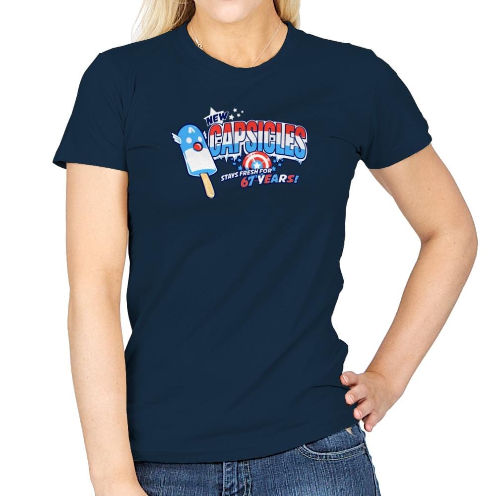 Capsicles Exclusive - Womens T-Shirts RIPT Apparel Small / Navy