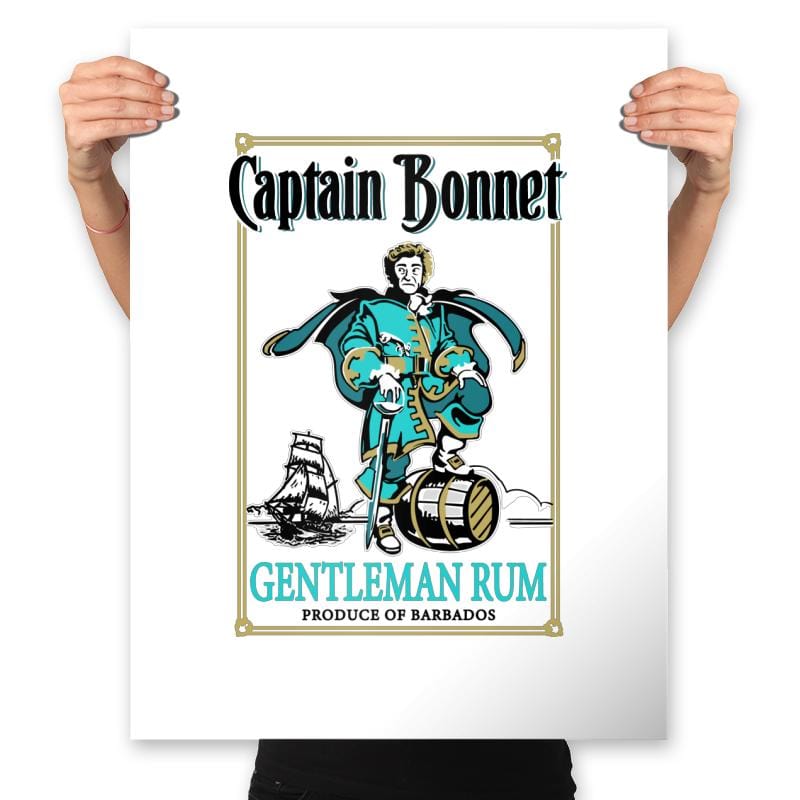 Captain Bonnet - Prints Posters RIPT Apparel 18x24 / White
