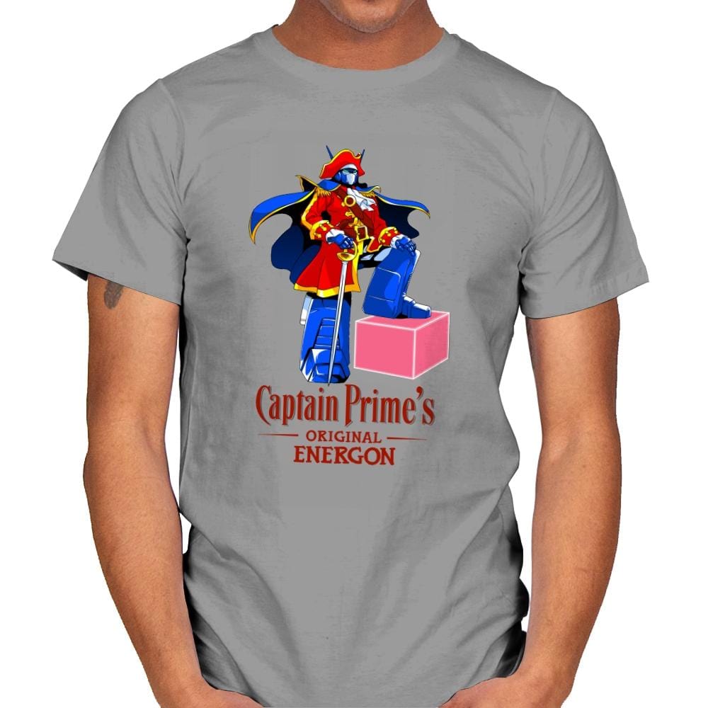 Captain P.'s Original Energon Exclusive - Shirtformers - Mens T-Shirts RIPT Apparel Small / Sport Grey