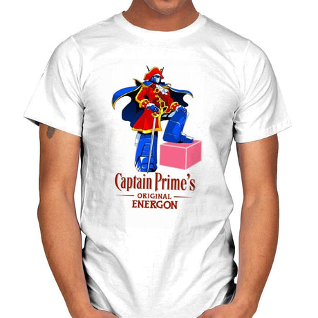 Captain P.'s Original Energon Exclusive - Shirtformers - Mens T-Shirts RIPT Apparel Small / White