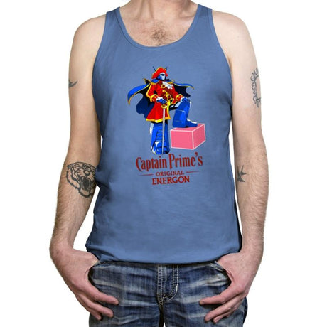 Captain P.'s Original Energon Exclusive - Shirtformers - Tanktop Tanktop RIPT Apparel X-Small / Blue Triblend