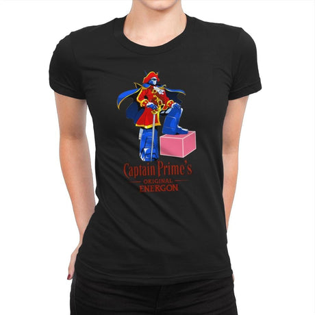 Captain P.'s Original Energon Exclusive - Shirtformers - Womens Premium T-Shirts RIPT Apparel Small / Black