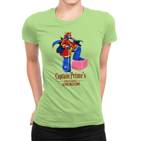 Captain P.'s Original Energon Exclusive - Shirtformers - Womens Premium T-Shirts RIPT Apparel Small / Mint