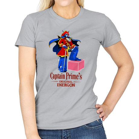 Captain P.'s Original Energon Exclusive - Shirtformers - Womens T-Shirts RIPT Apparel Small / Sport Grey