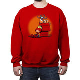Captain Peanuts - Crew Neck Sweatshirt Crew Neck Sweatshirt RIPT Apparel Small / Red
