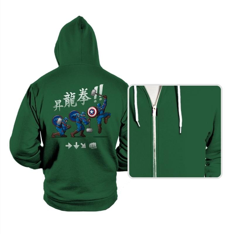 Captain Shoryuken - Hoodies Hoodies RIPT Apparel Small / True Royal