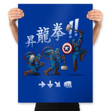 Captain Shoryuken - Prints Posters RIPT Apparel 18x24 / Royal