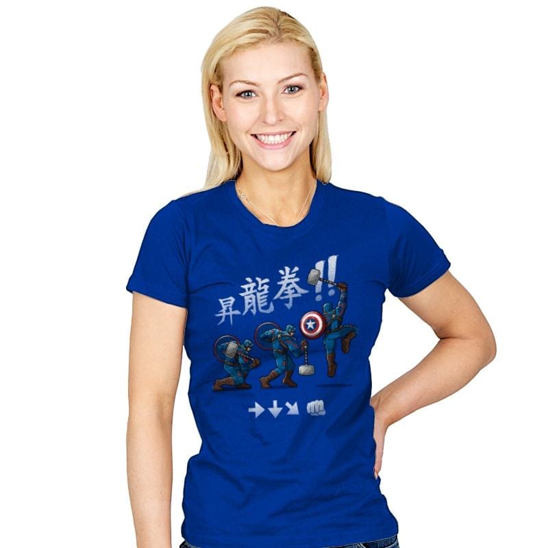 Captain Shoryuken - Womens T-Shirts RIPT Apparel
