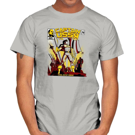 Captain USSR: Issue 1 Exclusive - Mens T-Shirts RIPT Apparel Small / Ice Grey