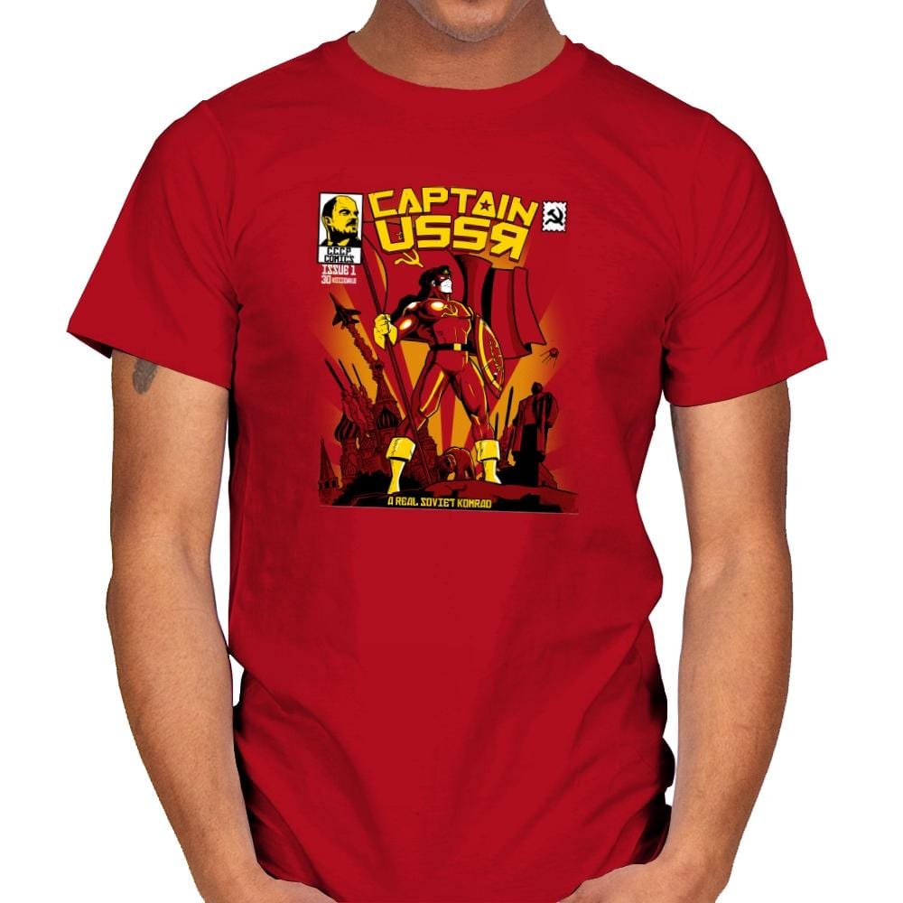 Captain USSR: Issue 1 Exclusive - Mens T-Shirts RIPT Apparel Small / Red