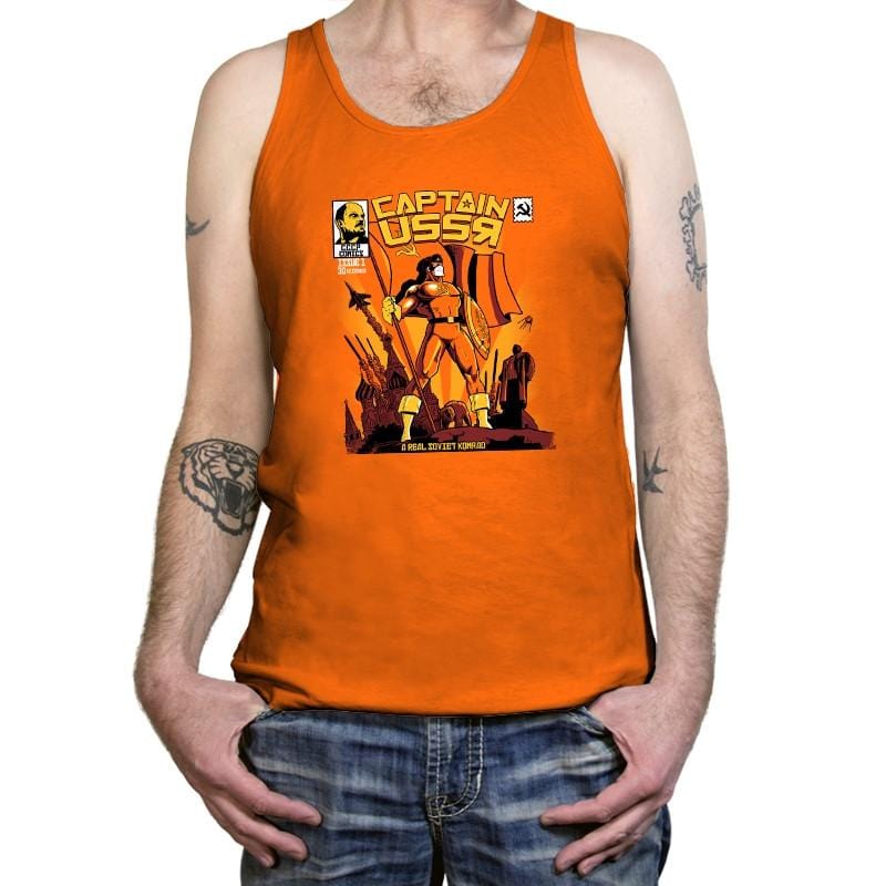 Captain USSR: Issue 1 Exclusive - Tanktop Tanktop RIPT Apparel X-Small / Neon Orange