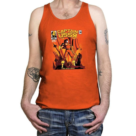 Captain USSR: Issue 1 Exclusive - Tanktop Tanktop RIPT Apparel X-Small / Orange