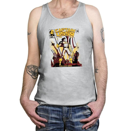 Captain USSR: Issue 1 Exclusive - Tanktop Tanktop RIPT Apparel X-Small / Silver