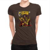 Captain USSR: Issue 1 Exclusive - Womens Premium T-Shirts RIPT Apparel Small / Dark Chocolate