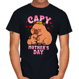 Capy Mother's Day - Mens T-Shirts RIPT Apparel Small / Black