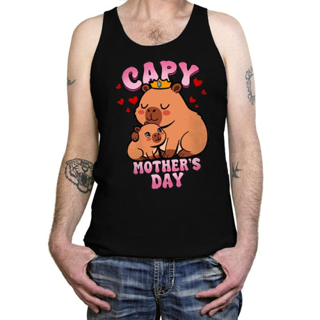 Capy Mother's Day - Tanktop Tanktop RIPT Apparel X-Small / Black