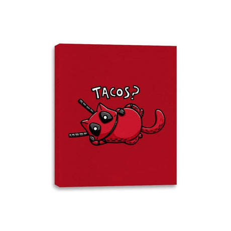 Care For Some Tacos? - Canvas Wraps Canvas Wraps RIPT Apparel 8x10 / Red