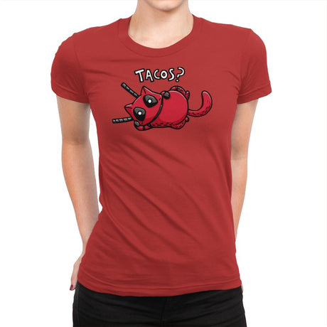 Care For Some Tacos? - Womens Premium T-Shirts RIPT Apparel Small / Red