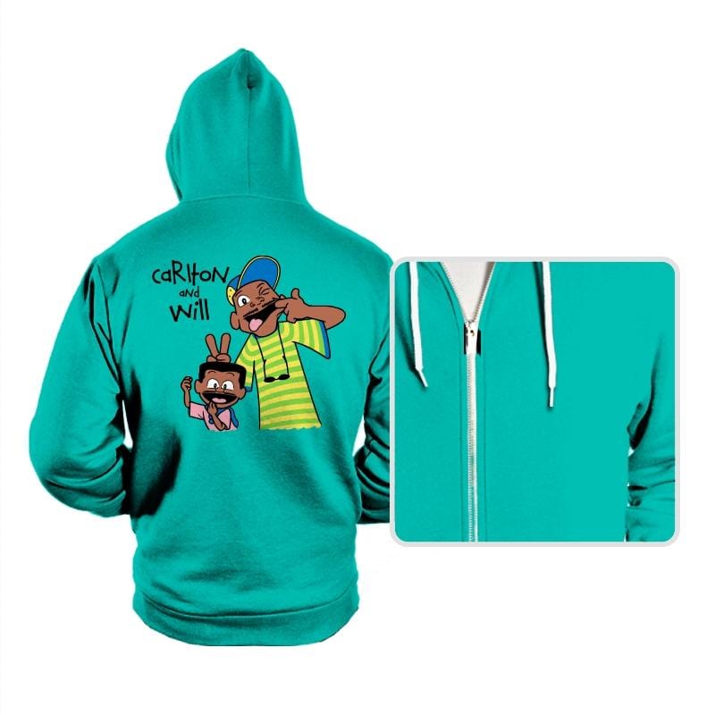 Carlton and Will! - Hoodies Hoodies RIPT Apparel Small / Teal
