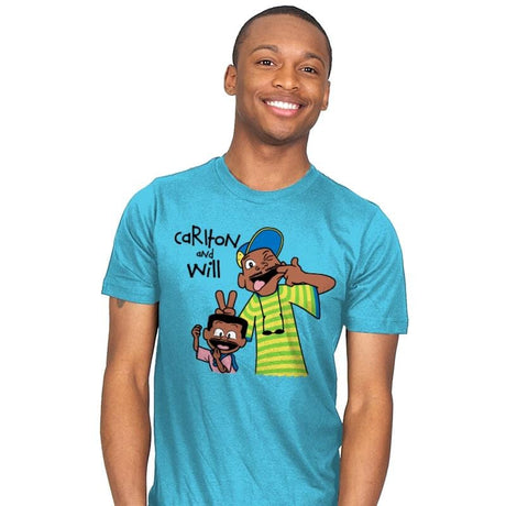 Carlton and Will! - Mens T-Shirts RIPT Apparel Small / Aqua