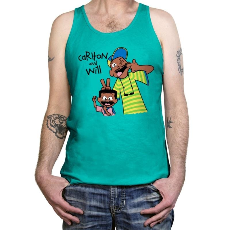 Carlton and Will! - Tanktop Tanktop RIPT Apparel X-Small / Neon Blue