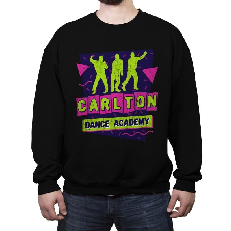 Carlton Dance Academy - Crew Neck Sweatshirt Crew Neck Sweatshirt RIPT Apparel Small / Black