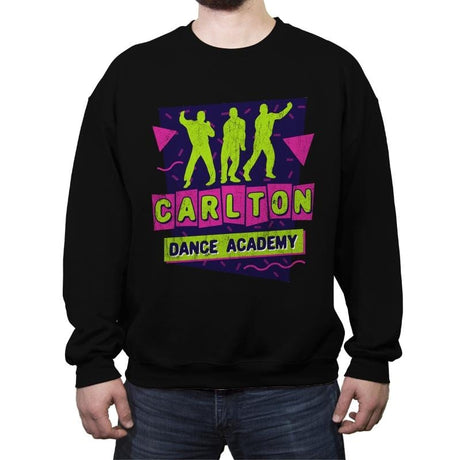 Carlton Dance Academy - Crew Neck Sweatshirt Crew Neck Sweatshirt RIPT Apparel Small / Black