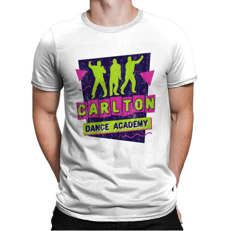 Carlton Dance Academy - Mens Premium T-Shirts RIPT Apparel Small / White