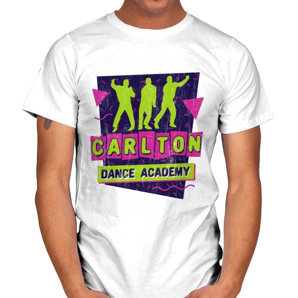 Carlton Dance Academy - Mens T-Shirts RIPT Apparel Small / White