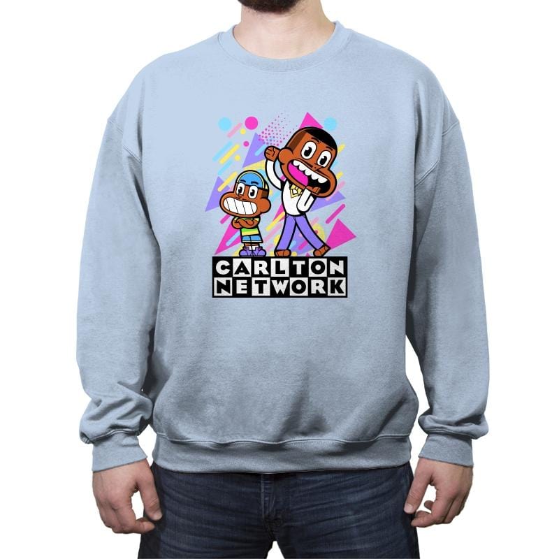 Carlton Network - Crew Neck Sweatshirt Crew Neck Sweatshirt RIPT Apparel Small / Aqua