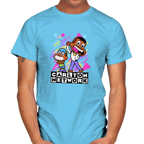 Carlton Network - Mens T-Shirts RIPT Apparel Small / Aqua