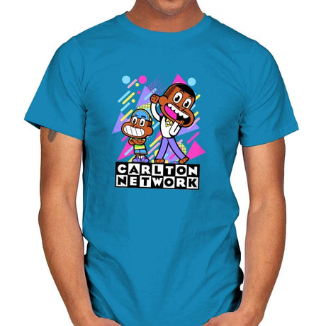 Carlton Network - Mens T-Shirts RIPT Apparel Small / Sapphire
