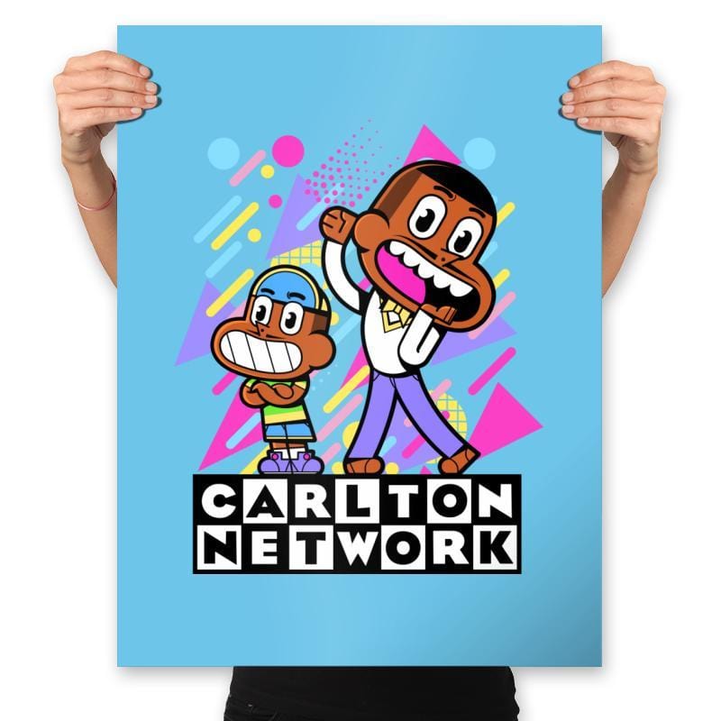 Carlton Network - Prints Posters RIPT Apparel 18x24 / Sky