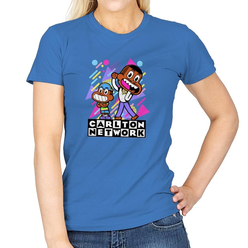 Carlton Network - Womens T-Shirts RIPT Apparel Small / Aqua