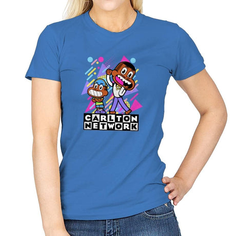 Carlton Network - Womens T-Shirts RIPT Apparel Small / Aqua