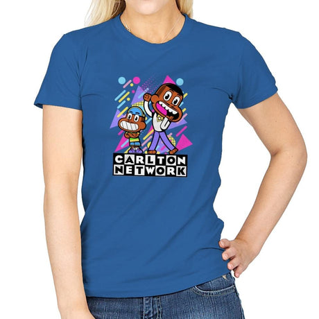 Carlton Network - Womens T-Shirts RIPT Apparel Small / Royal