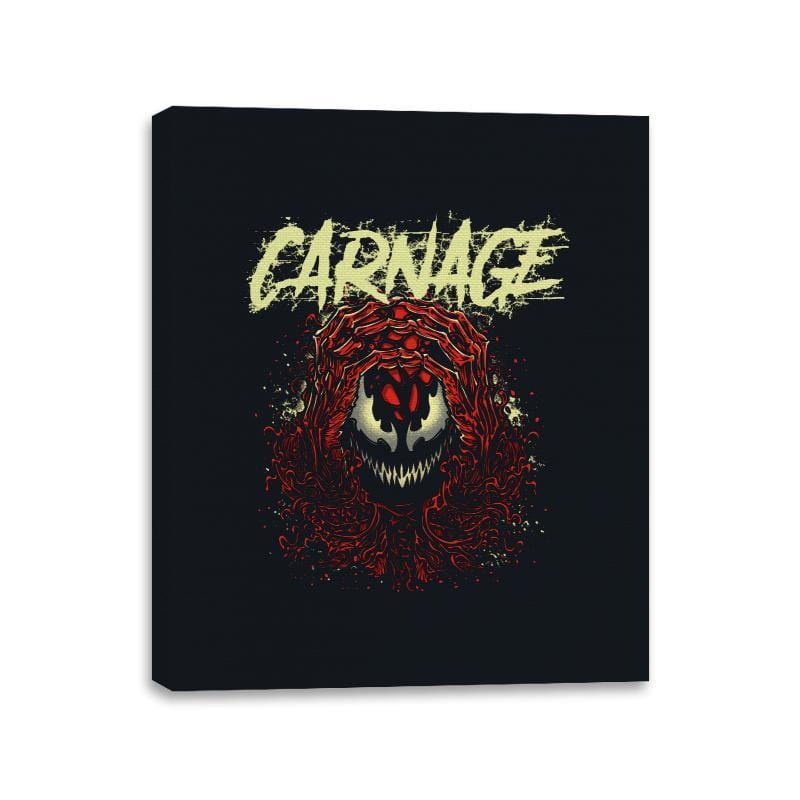 CARNAGE - Canvas Wraps Canvas Wraps RIPT Apparel 11x14 / Black