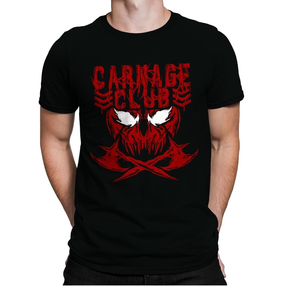 CARNAGE CLUB Exclusive - Mens Premium T-Shirts RIPT Apparel Small / Black