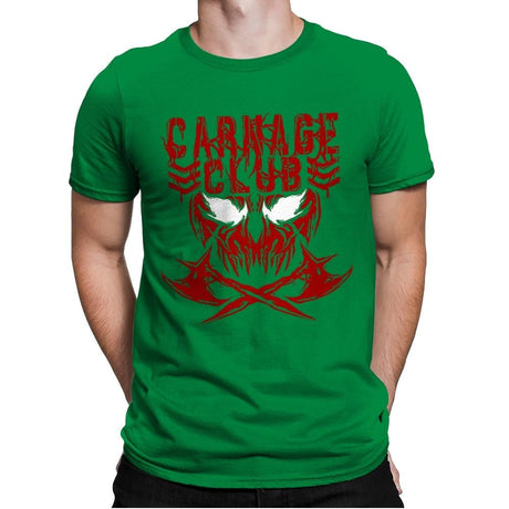 CARNAGE CLUB Exclusive - Mens Premium T-Shirts RIPT Apparel Small / Kelly Green