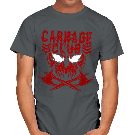 CARNAGE CLUB Exclusive - Mens T-Shirts RIPT Apparel Small / Charcoal