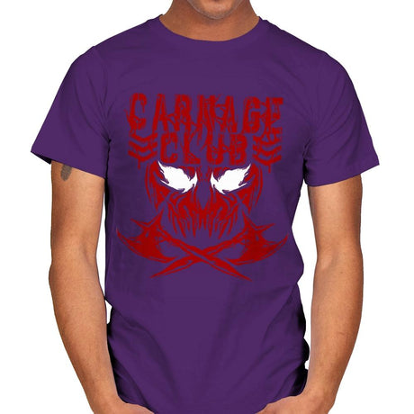 CARNAGE CLUB Exclusive - Mens T-Shirts RIPT Apparel Small / Purple