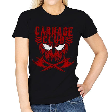 CARNAGE CLUB Exclusive - Womens T-Shirts RIPT Apparel Small / Black